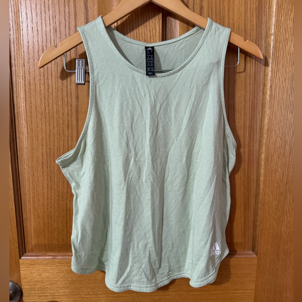 Mint Green Adidas Tank - Medium